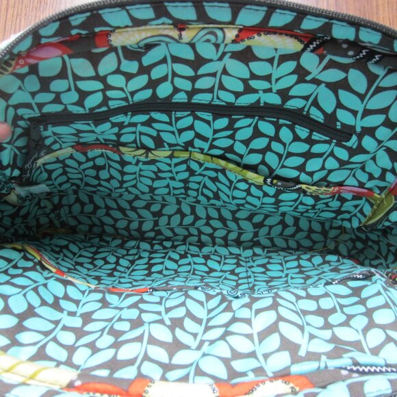 Vera Bradley Turnlock Satchel in Flower Shower - Picture 3 of 3